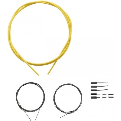 Shimano SP41 polymer Bowdeny+lanka set žlutá