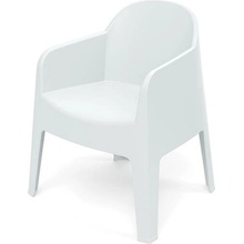 FERNE Stolička záhradná MILANE 680x600x805mm biela