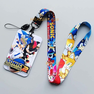 Šňůrka na krk 23550 s cedulkou na ID karty Sonic the Hedgehog