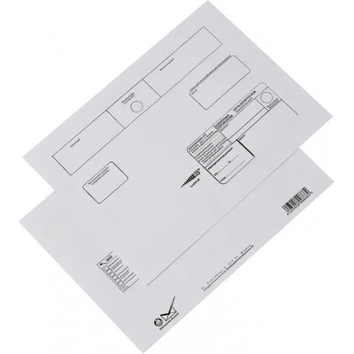 Poštové doručenky C4 3S25B5WVNO/250ks Dop. DVR ODN, biele 100g O