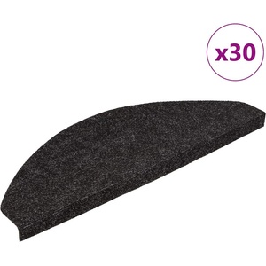 vidaXL Самозалепващи стелки за стъпала 30 бр антрацит 65x22, 5x3, 5 см (3365902)
