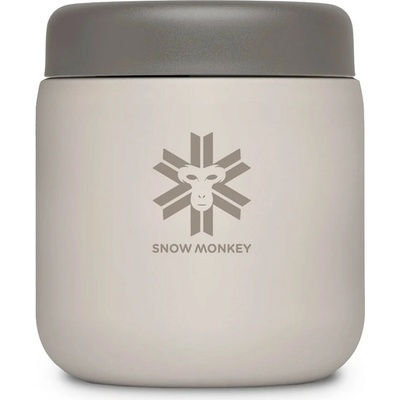 Snow Monkey termoska na jídlo Foodie Midi 480 ml světle hnědá