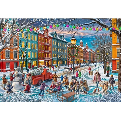 Bluebird Puzzle - Puzzle Waiting for Christmas - 1 000 piese