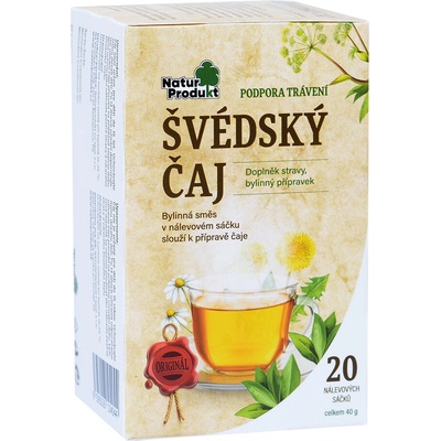 Leros Naturprodukt Švédský čaj 20 x 2 g