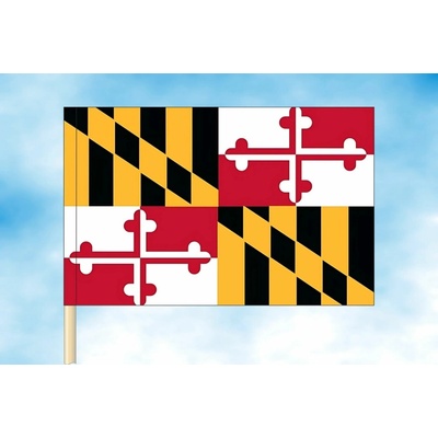 LIBEA, s.r.o. Maryland vlajka Rozměr: 30×45 cm, Uchycení: Návlek na žerď