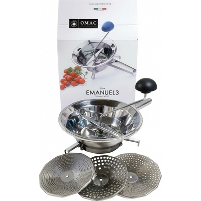 Cookcase art.190 Ruční nerezový pasírovač, 3 vyměnitelné sítka, 24cm – Zboží Dáma