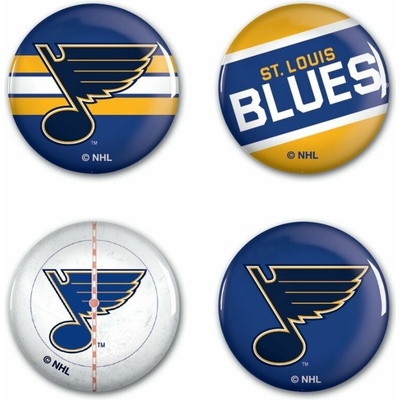 Přívěsek na klíče WinCraft Sada St.Louis Blues NHL Button 4 Pack