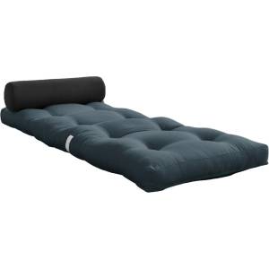Karup Design Синьо-сив матрак за футон 70x200 cm Обвивка петролено/тъмносиво - Karup Design (814757734070)