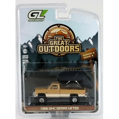 GreenLight GMC Sierra Lifted Pick-up se střešním stanem 1986 1:64