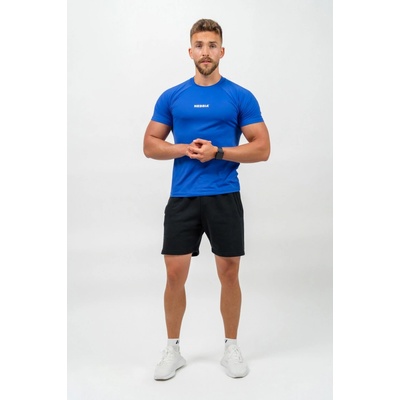 Nebbia Teplákové Relaxed-Fit kraťasy MAXIMUM 336 modré