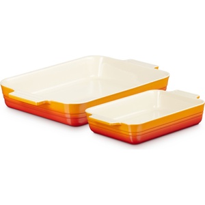 Le Creuset Форми за печене Le Creuset правоъгълни огненооранжеви 2 бр (79033000900000)