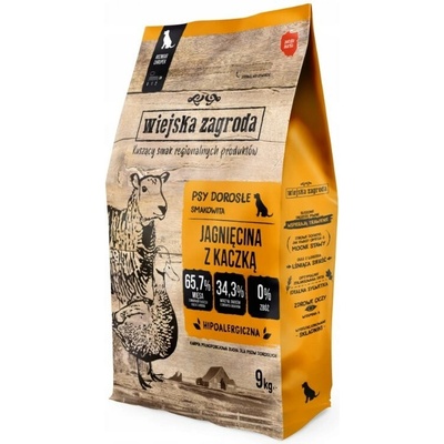 Wiejska Zagroda Adult Small Jehněčí s Kachnou 9 kg