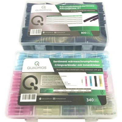 Quadrios 2107C407 krimpovacie spojka 0.3 mm² 6 mm² úplne izolované čierna, priehľadná 1140 ks