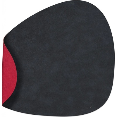 LIND Prostírání Curve CLOUD oboustranné černá červená kůže 37x44cm – Zboží Dáma