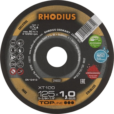 Kotouč řezný 125x1,0x22,2 nerez ocel Ceramicon RHODIUS XT100