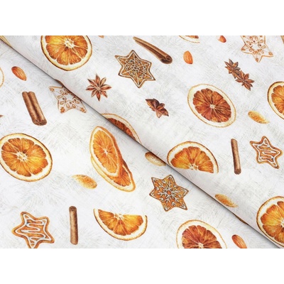 Dreamy Linens Obrus Perník a pomaranče 140 cm