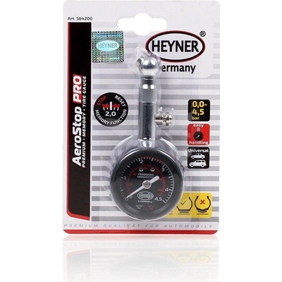 Alca Pneuměřič AeroMoment PRO 0-4,5 BAR dlouhá tyčka 564200