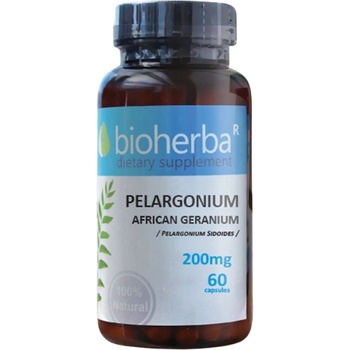 Image 1 of Bioherba Pelargnium 200 mg | African Geranium (Pelargonium Sidoides) [60 ]