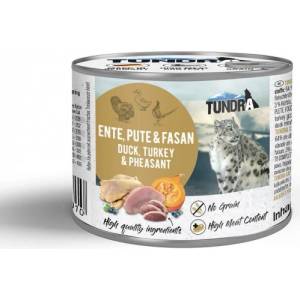 TUNDRA grain free - консерва за котки с патешко, пуешко и фазан, БЕЗ ЗЪРНО, 200 гр, Германия - 701ve