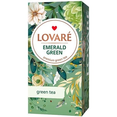 LOVARÉ Čaj Emerald Green 24 sáčkov