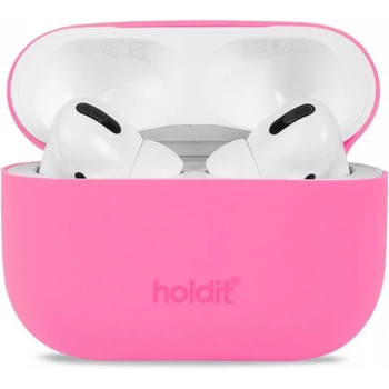 Holdit Калъф за слушалки Holdit - Silicone, AirPods Pro 1/2, розов (7330985153358)