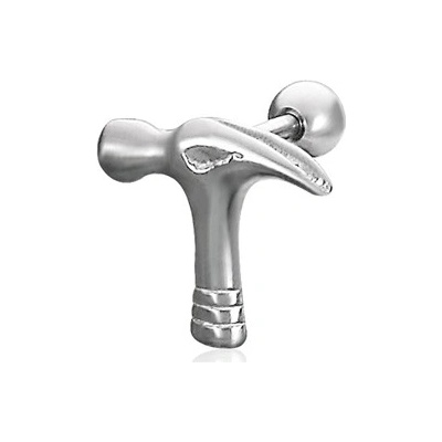 Piercingate činka do ucha kladivo PNC00030