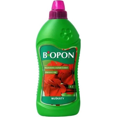 Biopon hnojivo na muškáty, pelargónie 1 L