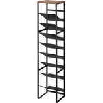 YAMAZAKI Черен метален стелаж за вино брой бутилки 16 20x88, 5x19 cm Tower - YAMAZAKI (1810880_1492)
