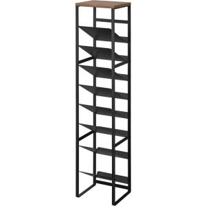 YAMAZAKI Черен метален стелаж за вино брой бутилки 16 20x88, 5x19 cm Tower - YAMAZAKI (1810880_1492)