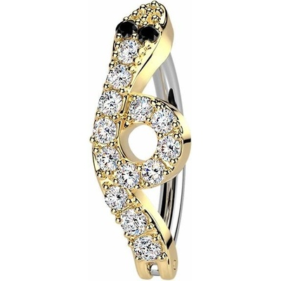 S4U Zlacený piercing do pupíku had WP0101-GD