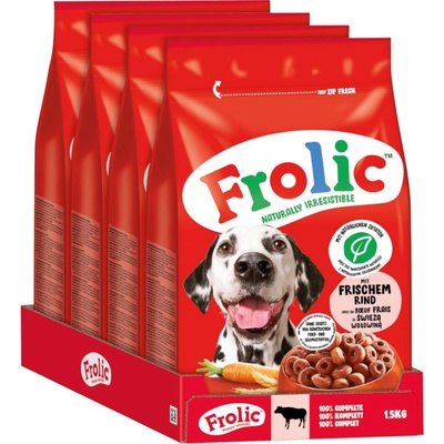 Frolic hovädzie mrkva a obilniny 4 x 1,5 kg