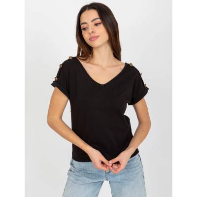 dámske tričko s výstrihom TW BZ BL 1006.56 BLACK