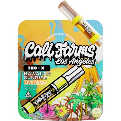 CaliFarms THC - X náplň 1 ml Hawaiian Sunrise s Live resin terpeny