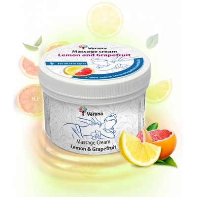 Verana masážny krém Citrón a grapefruit 500 g