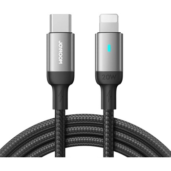 JOYROOM Кабел Joyroom A10 Series, USB-C към Lightning, 20W, 2m, черен (S-CL020A10) (S CL020A10)