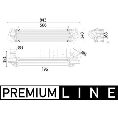 Chladič turba MAHLE ORIGINAL CI 617 000P (CI617000P)