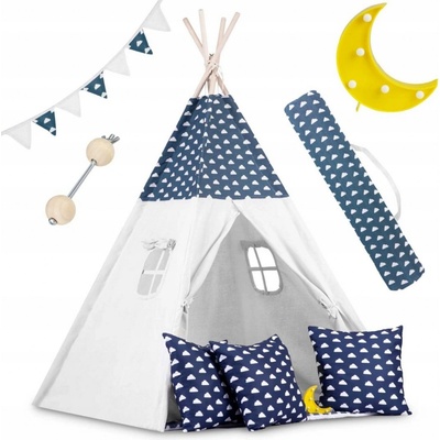 shumee Teepee stan pre deti so svetlami Nukido námornícka modrá