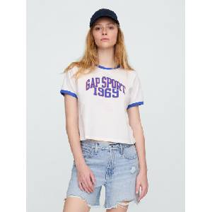 GAP Тениска GAP GAP | Byal | ЖЕНИ | XS