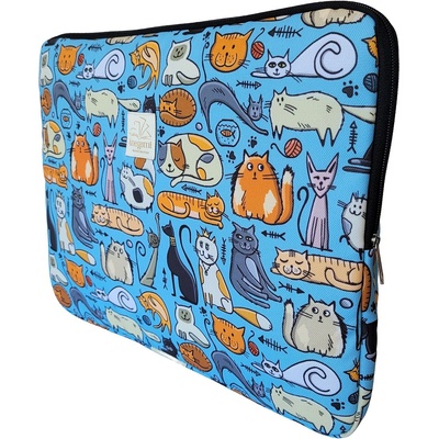 Anegami Калъф за лаптоп Anegami - Щури котки, 15"-16 (LCL-1230029)