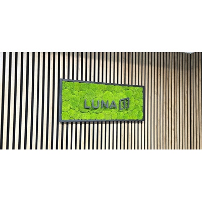 Machový obraz s firemným logom - kopčeky