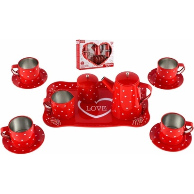 Teddies nádobí plechové v krabici sada nádobí červené 14ks – Zbozi.Blesk.cz
