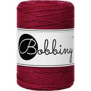 Bobbiny 3PLY Macramé Rope 1, 5 mm 100 m Red Velvet юта (TD-E091)