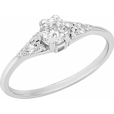 Eppi Zásnubní prsten s výběrem písmene a lab grown diamanty Diana RE50182