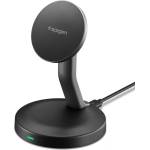 Spigen ef151ms essential magnetic magsafe wireless charger 15w black (8800283315738)
