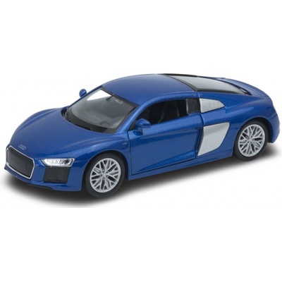 Welly Audi R8 V10 2016 model modrý 1:34