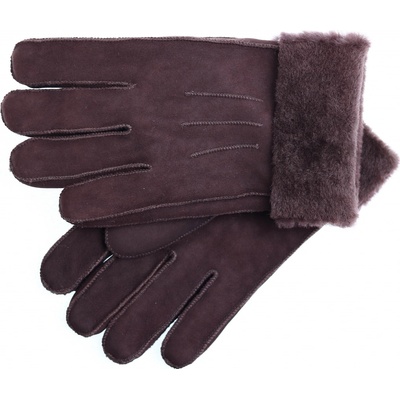 Splus kožešinové rukavice prstové PR15 hnědé