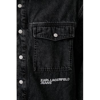 Karl Lagerfeld Jeans риза мъжка от деним (B3M16005)