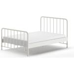 VIPACK Бяло метално двойно легло 140x200 cm с включена подматрачна рамка BRONXX - Vipack (BRBE1414)