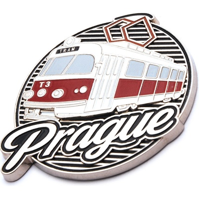 Alfa Magnetka Prague (Praha) s električkou - farebná