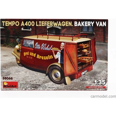 Miniart Tempo A400 Lieferwagen 3-wheels Bakery Van Truck 1962 / 1:35